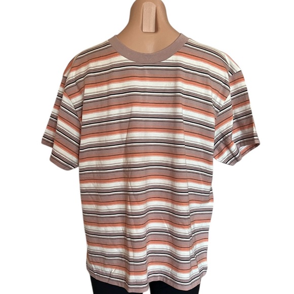 BDG Urban Outfitters Men's Multicolor Striped Shirt Large Slim Fit New - Picture 1 of 5